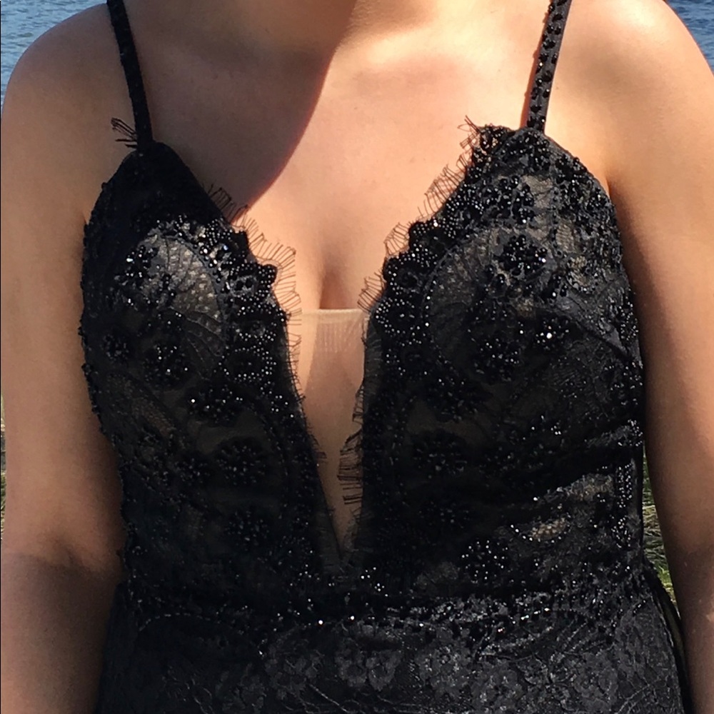 Tony Blows Black Prom Dress - Picture 2 of 8